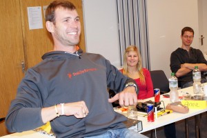 Marcel Hacker, fünffacher Olympiateilnehmer und Weltmeister 2002 im Einer, bei der Trainer B-Ausbildung 2012. Foto: A. König